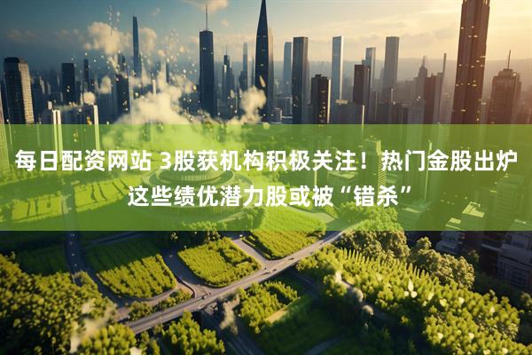 每日配资网站 3股获机构积极关注！热门金股出炉 这些绩优潜力股或被“错杀”